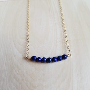 Bright Blue Lapis Lazuli Gemstone Necklace