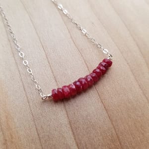 Ruby Gemstone Necklace
