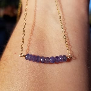Tanzanite Gemstone Necklace