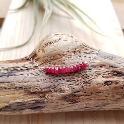 Ruby Gemstone Necklace