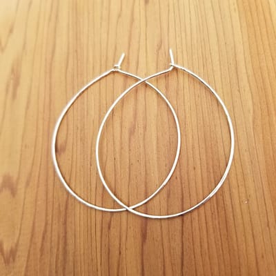 Hand-Hammered Hoops: Choose your metal & size