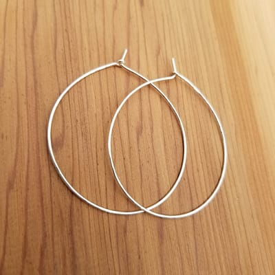 Hand-Hammered Hoops: Choose your metal & size - Image 4