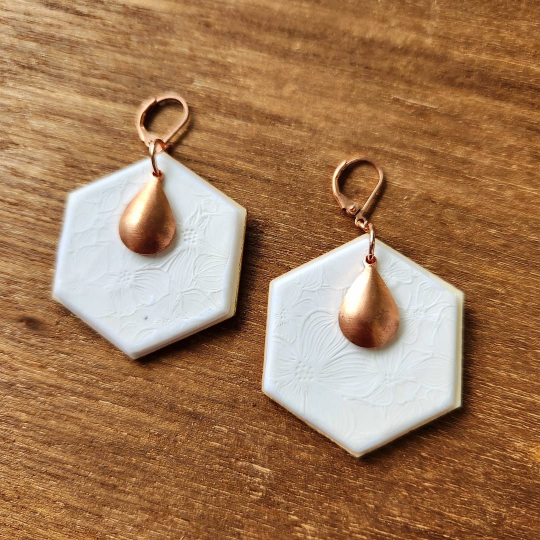 Love island outlet hexagon earrings